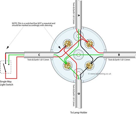 lamp made from junction box|wiring a junction box diagram.